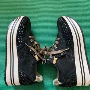 Nero Giardini Black Platform Sneakers